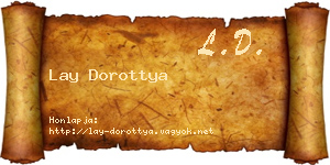 Lay Dorottya névjegykártya